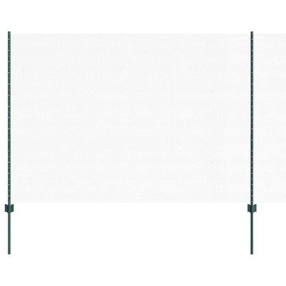 Recinzione con Posto Verde 1,6 x 10 m Acciaio e PVC