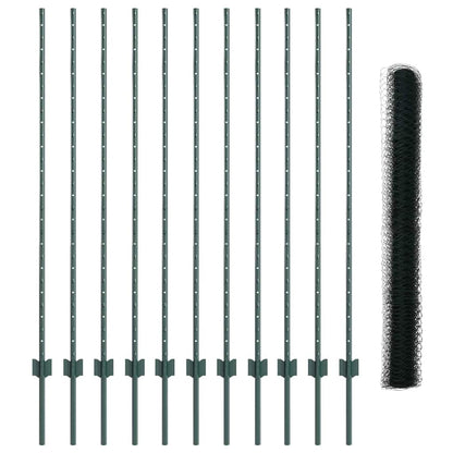 Recinzione con Posto Verde 1,4 x 25 m Acciaio