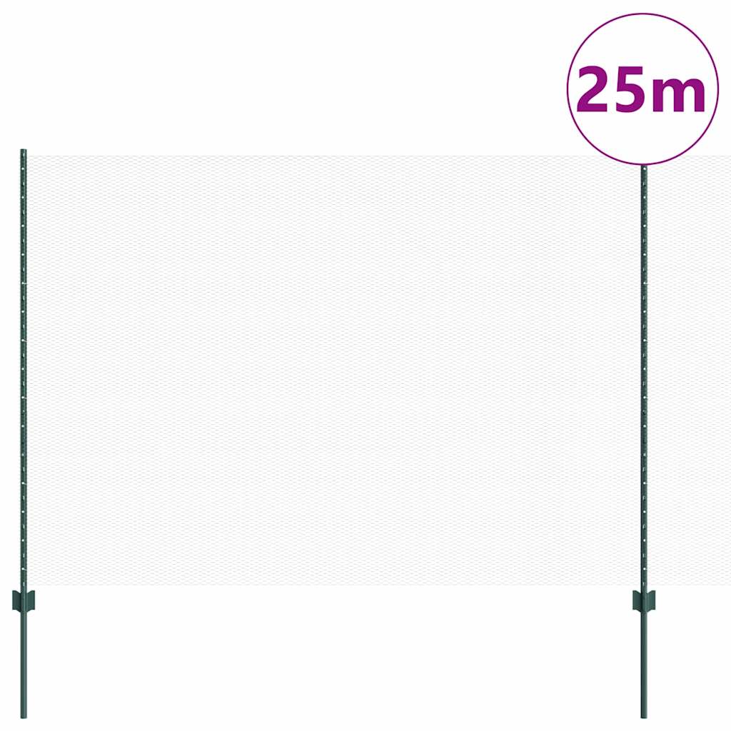 Recinzione con Posto Verde 1,5 x 25 m Acciaio