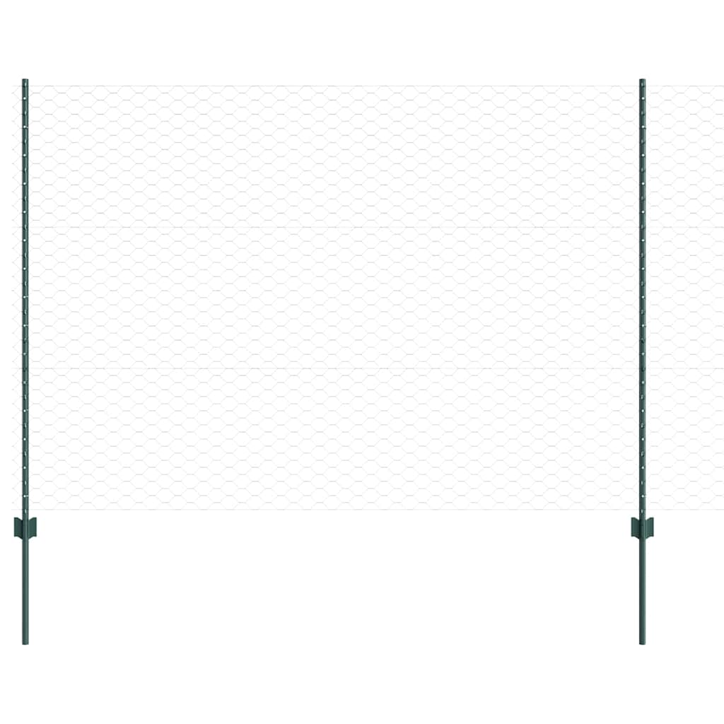 Recinzione con Posto Verde 1,5 x 25 m Acciaio