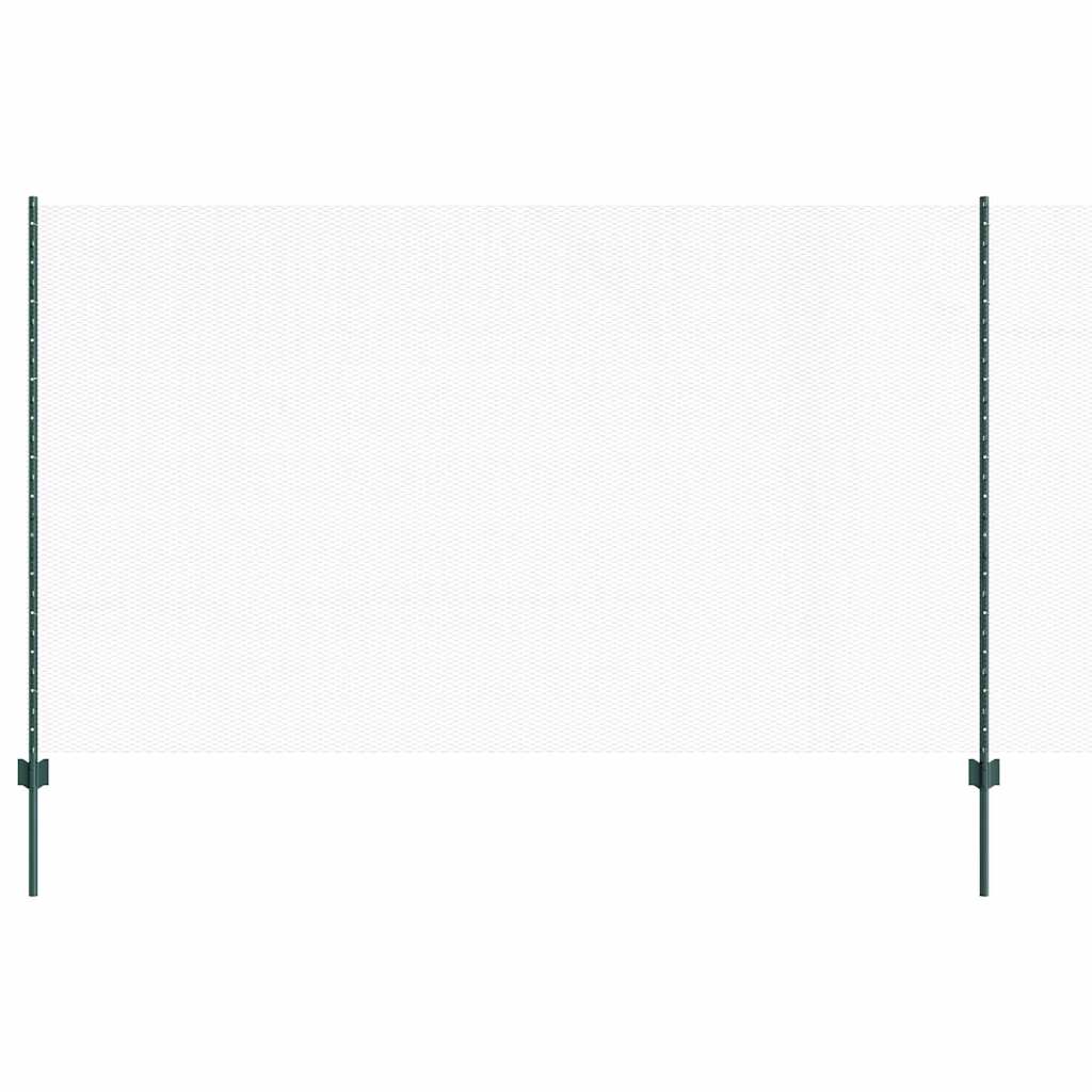 Recinzione con Posto Verde 1,4 x 50 m Acciaio e PVC