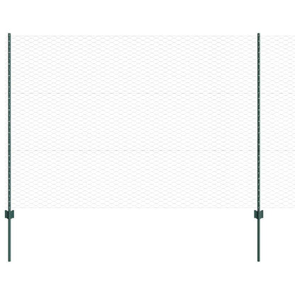 Recinzione con Posto Verde 1,5 x 50 m Acciaio e PVC