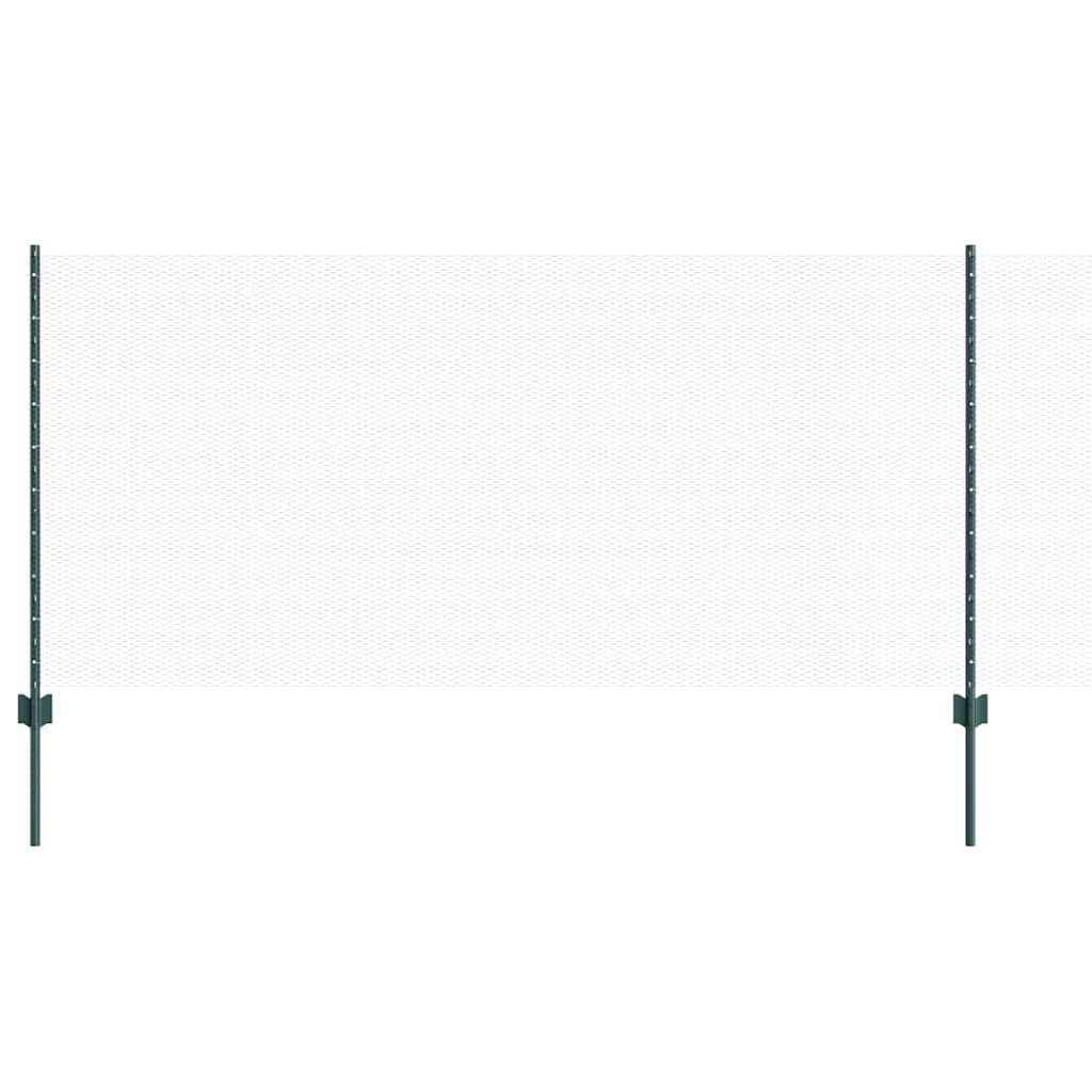 Recinzione con Posto Verde 1 x 100 m Acciaio e PVC