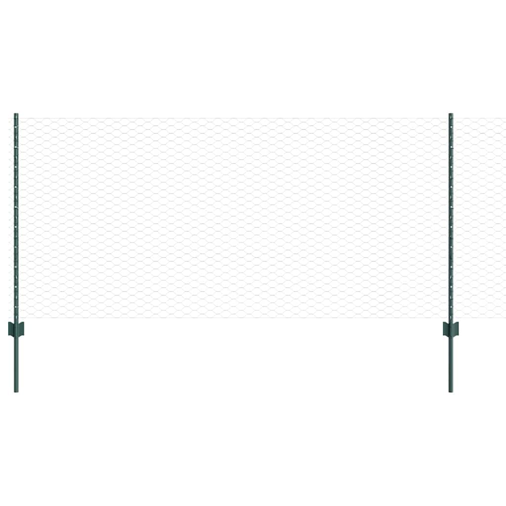 Recinzione con Posto Verde 1 x 100 m Acciaio e PVC