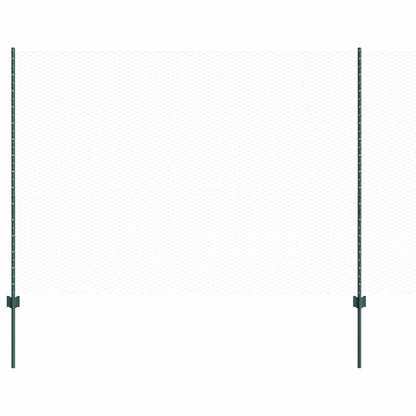 Recinzione con Posto Verde 1,6 x 100 m Acciaio e PVC