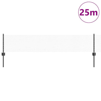 Recinzione con Posto Grigio 0,4 x 25 m Acciaio