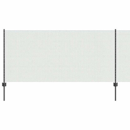 Recinzione con Posto Grigio 1 x 100 m Acciaio e PVC