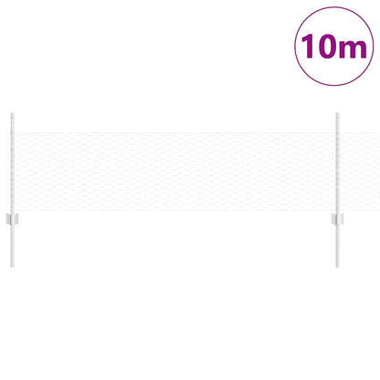 Recinzione con Posto Argento 0,5 x 10 m Acciaio