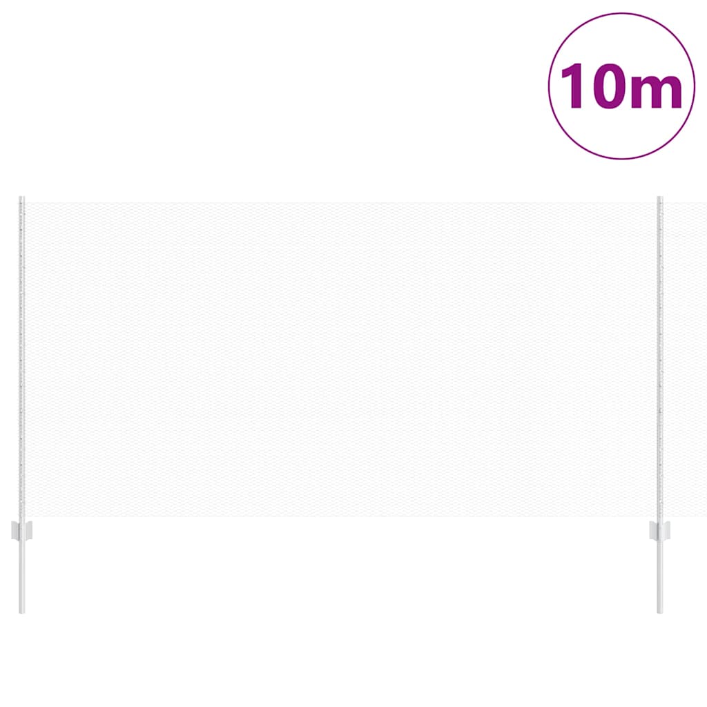 Recinzione con Posto Argento 1,2 x 10 m Acciaio