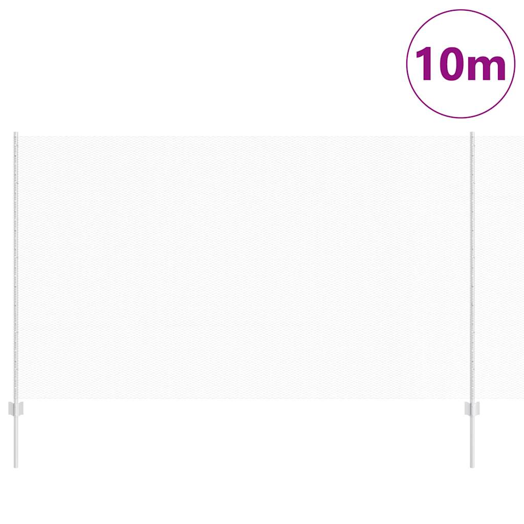 Recinzione con Posto Argento 1,4 x 10 m Acciaio