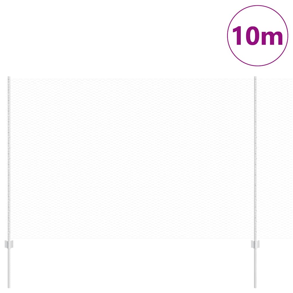 Recinzione con Posto Argento 1,5 x 10 m Acciaio