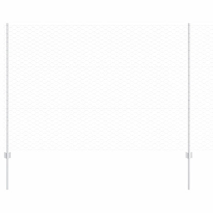 Recinzione con Posto Argento 1,5 x 10 m Acciaio