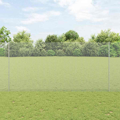 Recinzione con Posto Argento 1,6 x 10 m Acciaio