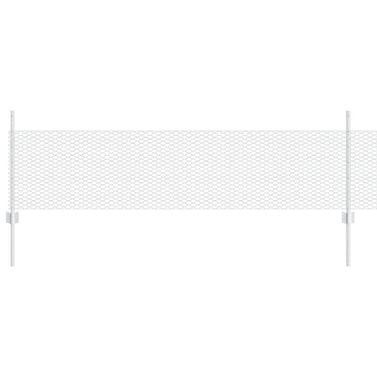 Recinzione con Posto Argento 0,5 x 25 m Acciaio