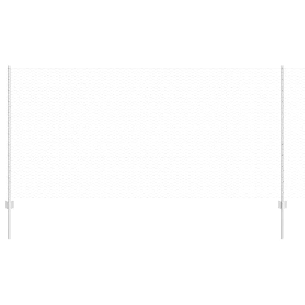 Recinzione con Posto Argento 1,2 x 25 m Acciaio