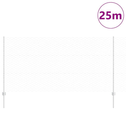 Recinzione con Posto Argento 1,2 x 25 m Acciaio