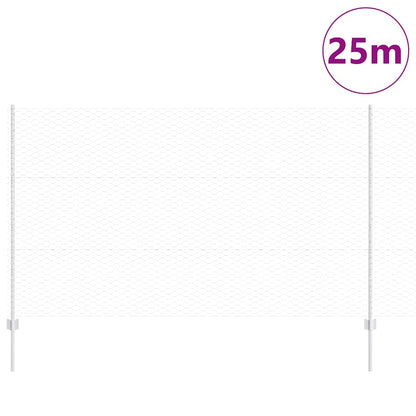 Recinzione con Posto Argento 1,4 x 25 m Acciaio