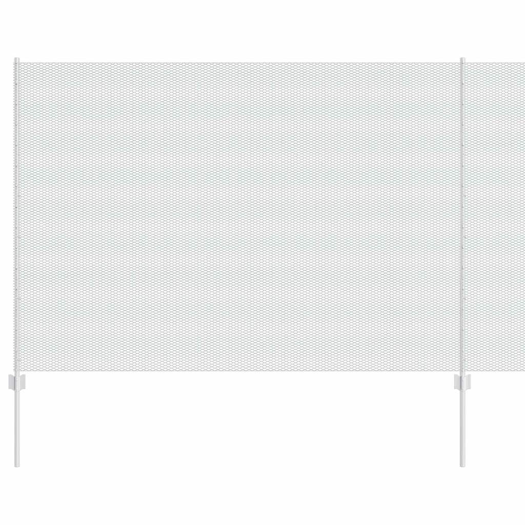Recinzione con Posto Argento 1,5 x 25 m Acciaio