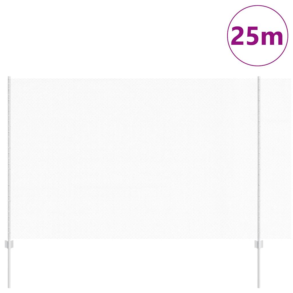 Recinzione con Posto Argento 1,5 x 25 m Acciaio