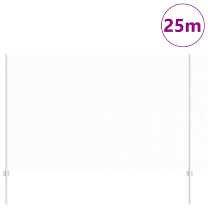 Recinzione con Posto Argento 1,6 x 25 m Acciaio