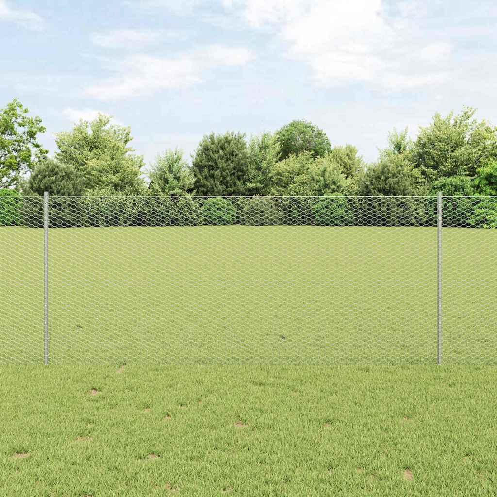 Recinzione con Posto Argento 1 x 50 m Acciaio