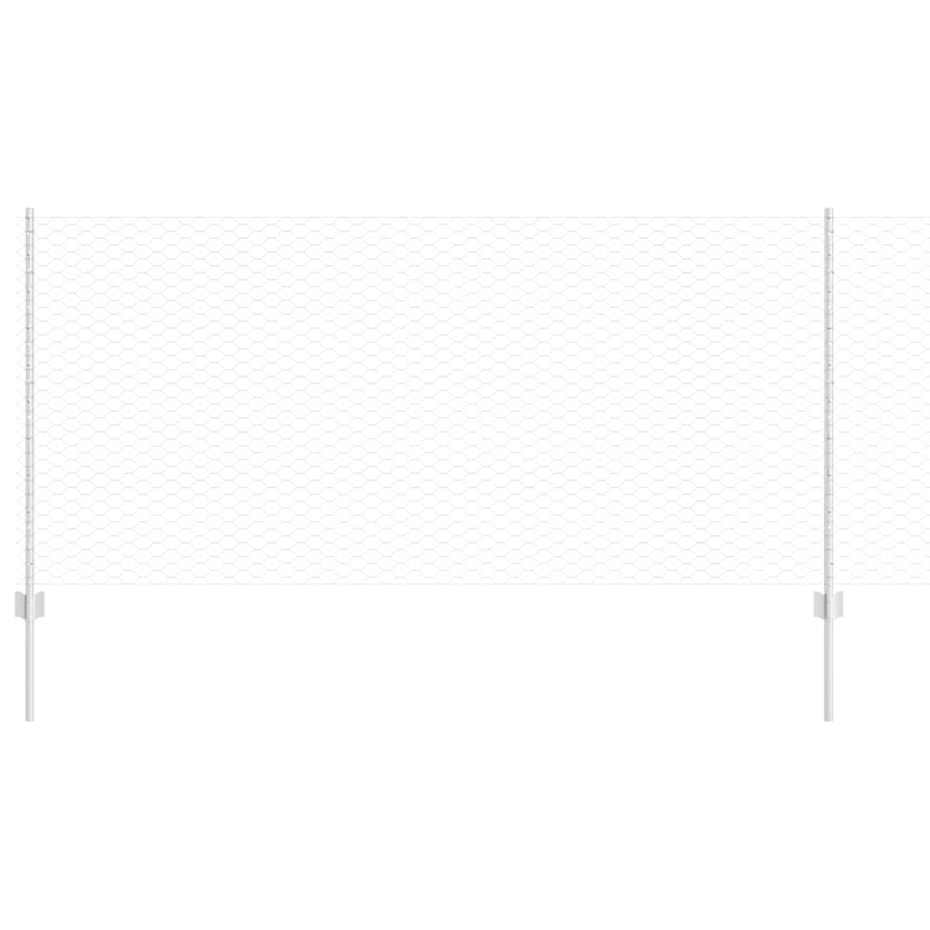 Recinzione con Posto Argento 1 x 50 m Acciaio