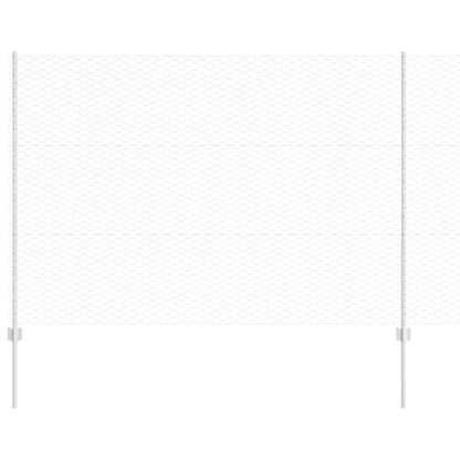 Recinzione con Posto Argento 1,5 x 50 m Acciaio