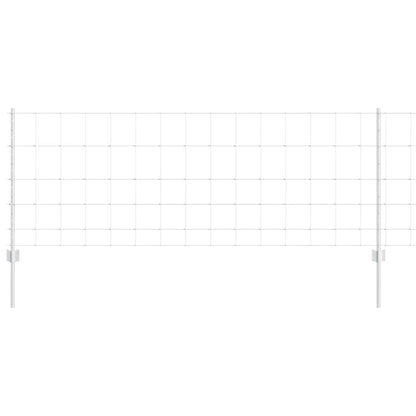 Recinzione con Posto Argento 0,8 x 25 m Acciaio