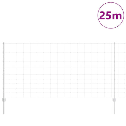 Recinzione con Posto Argento 1,2 x 25 m Acciaio