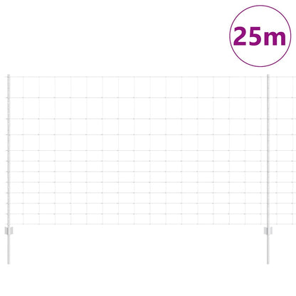 Recinzione con Posto Argento 1,4 x 25 m Acciaio