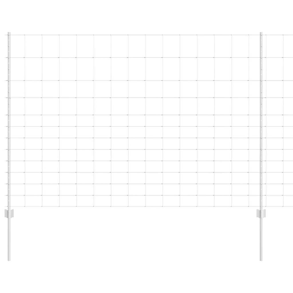 Recinzione con Posto Argento 1,5 x 25 m Acciaio