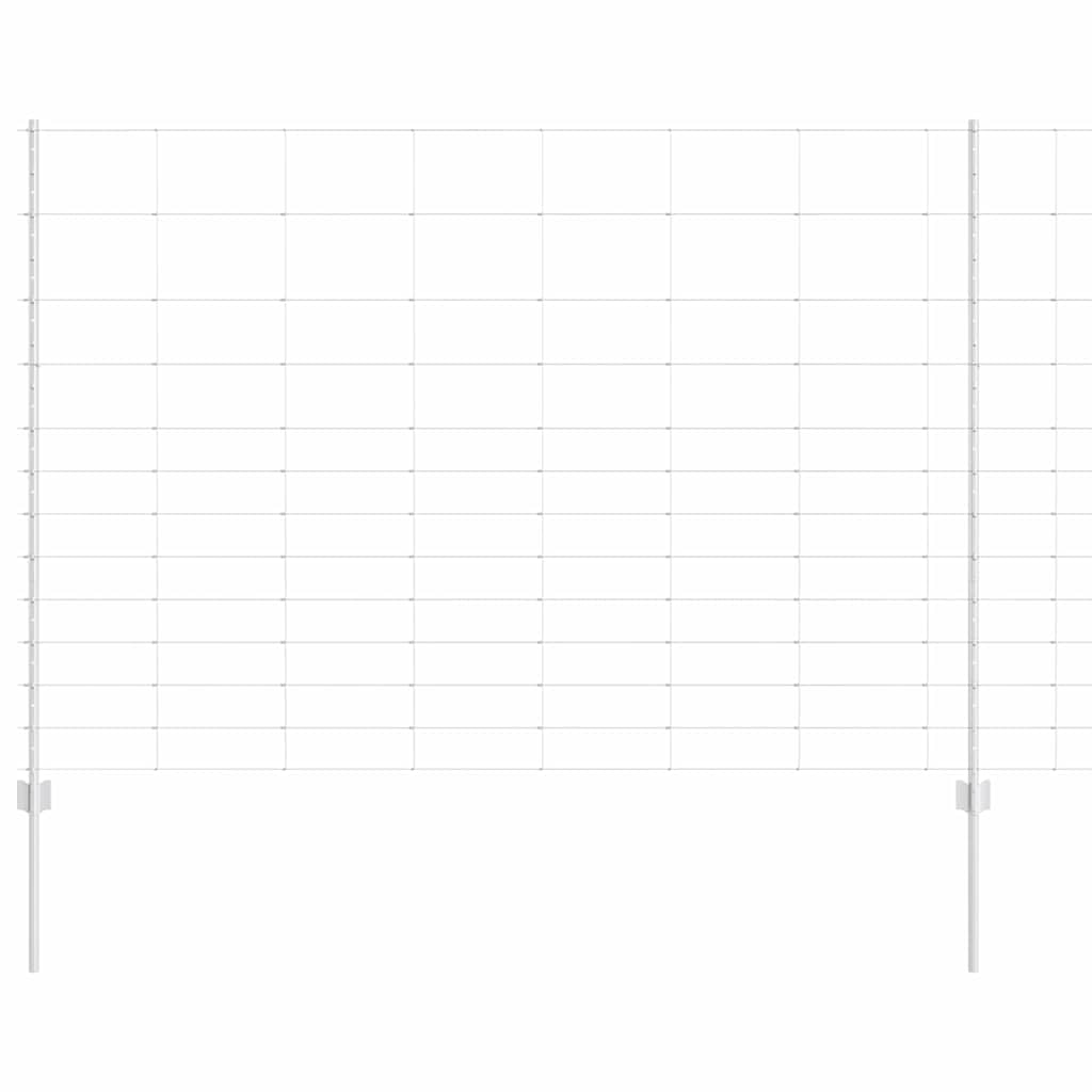 Recinzione con Posto Argento 1,5 x 25 m Acciaio