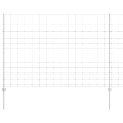 Recinzione con Posto Argento 1,5 x 25 m Acciaio