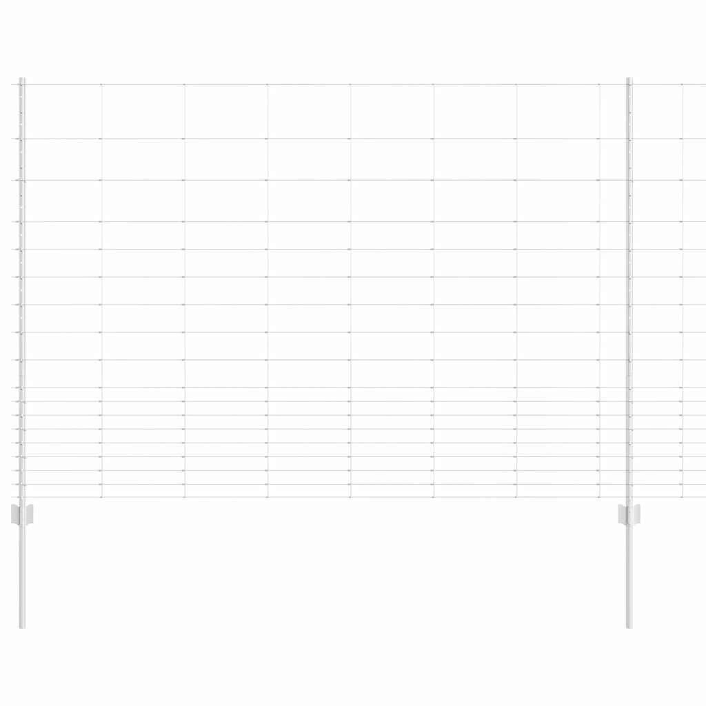 Recinzione con Posto Argento 1,5 x 25 m Acciaio