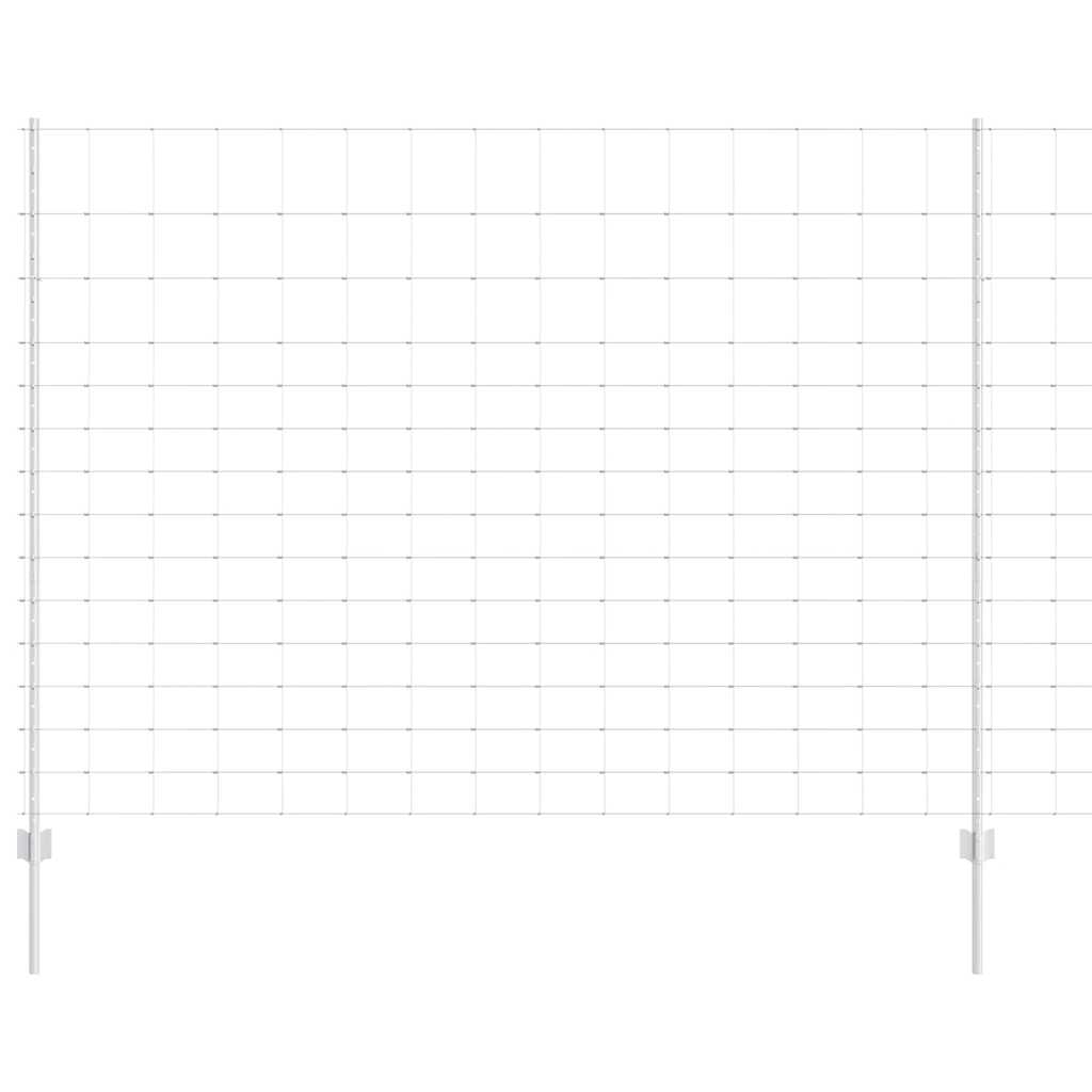 Recinzione con Posto Argento 1,6 x 25 m Acciaio