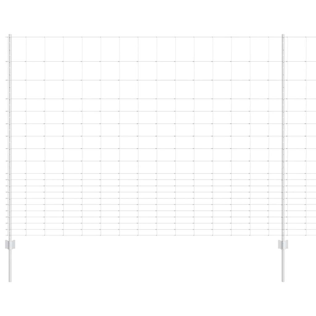 Recinzione con Posto Argento 1,6 x 25 m Acciaio