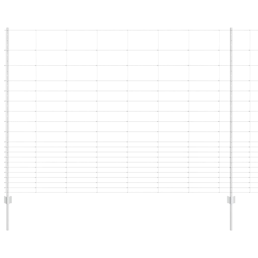 Recinzione con Posto Argento 1,6 x 25 m Acciaio