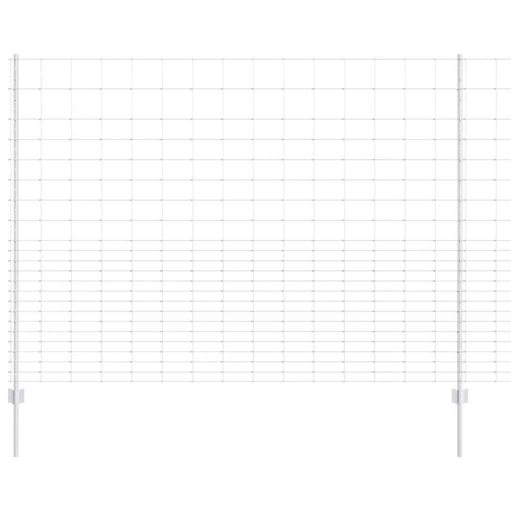 Recinzione con Posto Argento 1,6 x 25 m Acciaio