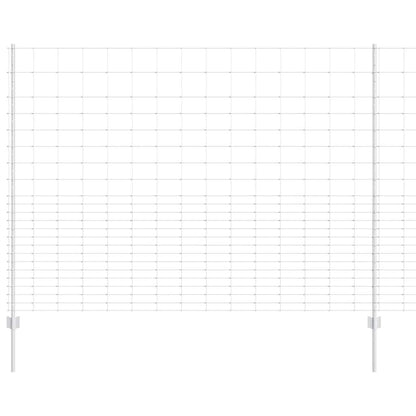 Recinzione con Posto Argento 1,6 x 25 m Acciaio