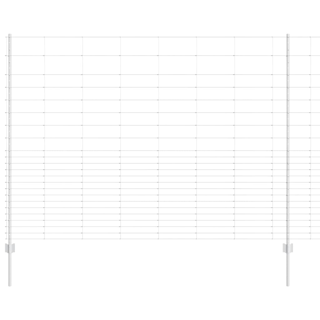 Recinzione con Posto Argento 1,6 x 25 m Acciaio