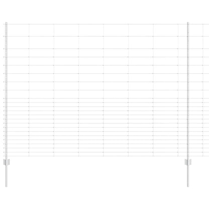 Recinzione con Posto Argento 1,6 x 25 m Acciaio