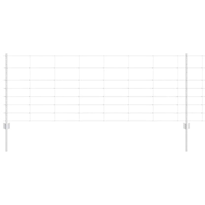 Recinzione con Posto Argento 0,8 x 50 m Acciaio