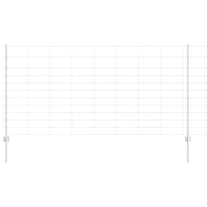 Recinzione con Posto Argento 1,2 x 50 m Acciaio