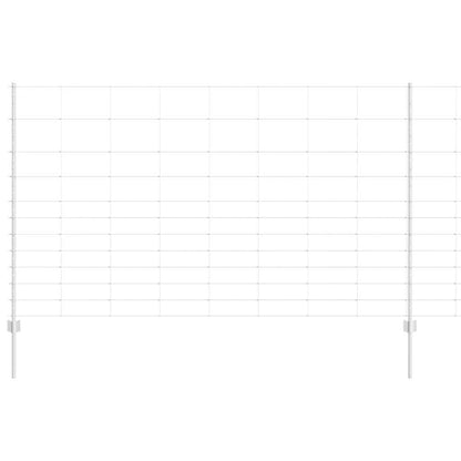 Recinzione con Posto Argento 1,4 x 50 m Acciaio
