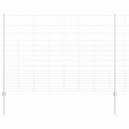 Recinzione con Posto Argento 1,5 x 50 m Acciaio
