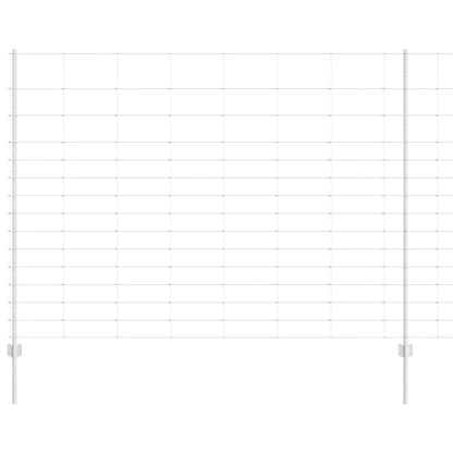 Recinzione con Posto Argento 1,6 x 50 m Acciaio