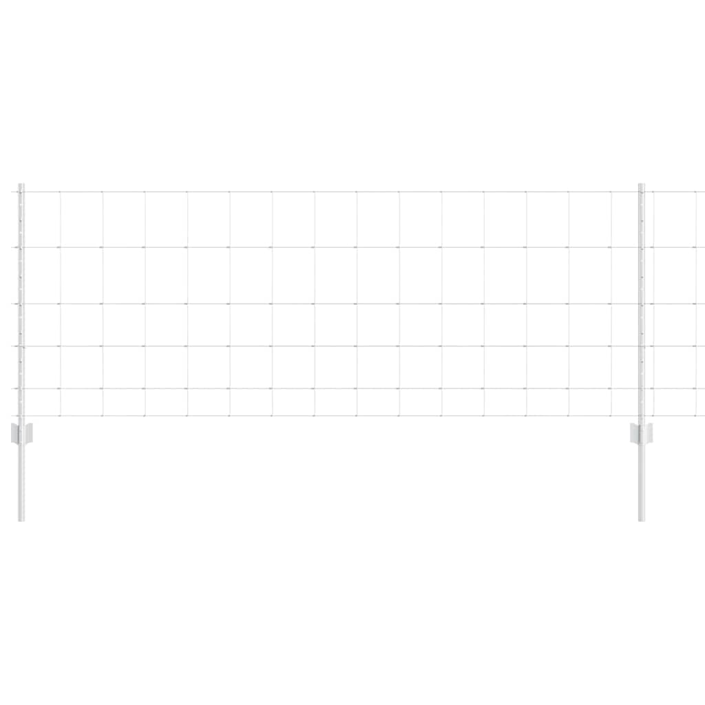 Recinzione con Posto Argento 0,8 x 100 m Acciaio