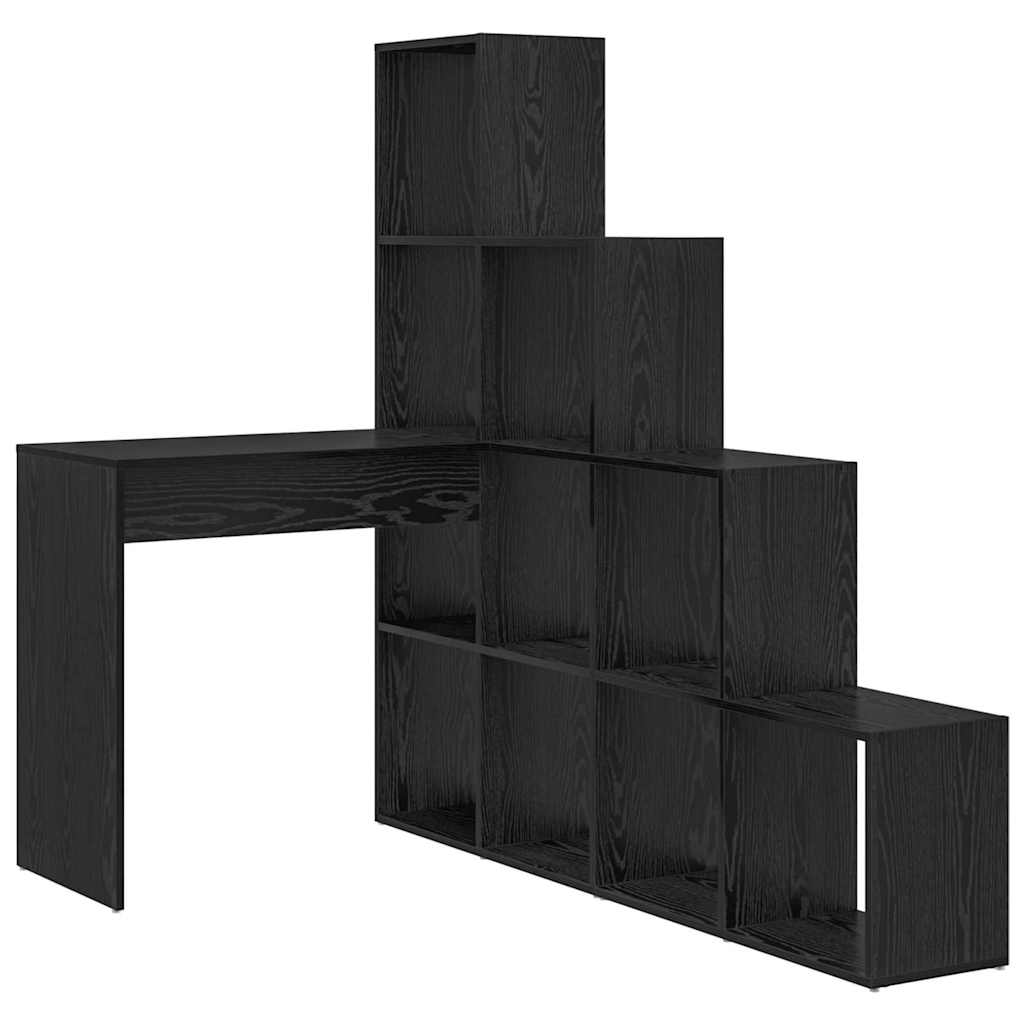 Scrivania ad angolo Rovere Nero 101,5 x 149,5 x 149,5 cm