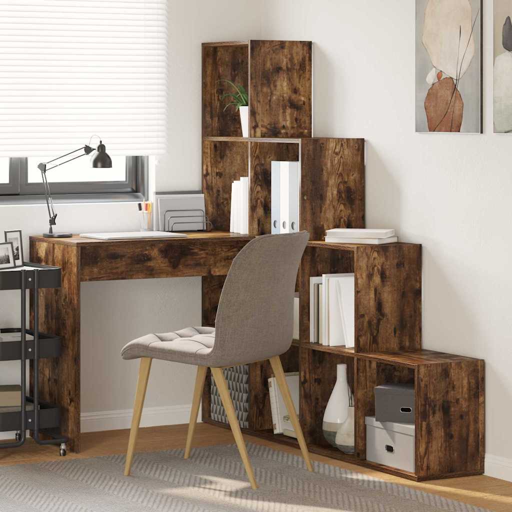 Scrivania ad angolo Rovere fumÃ© 101,5 x 149,5 x 149,5 cm