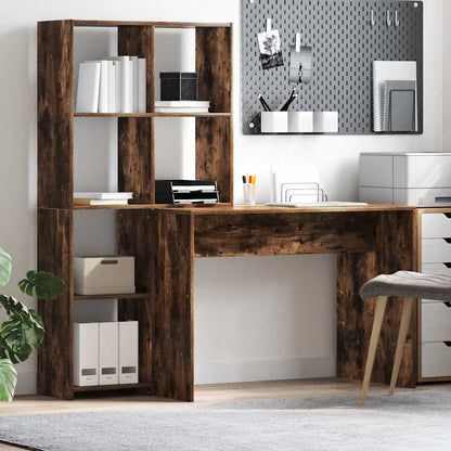 Scrivania Rovere fumÃ© 138,5 x 55 x 143 cm Legno multistrato